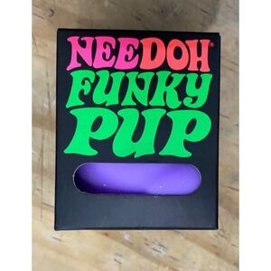 NIB Schylling NeeDoh Funky Pup Purple Squishy Stress Toy Fidget